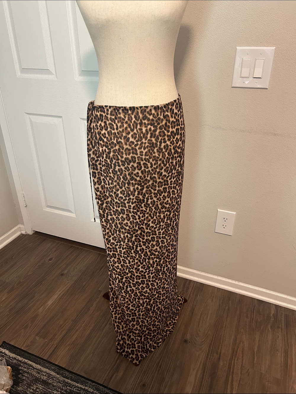 Victoria's Secret Leopard Print Maxi Skirt cover up